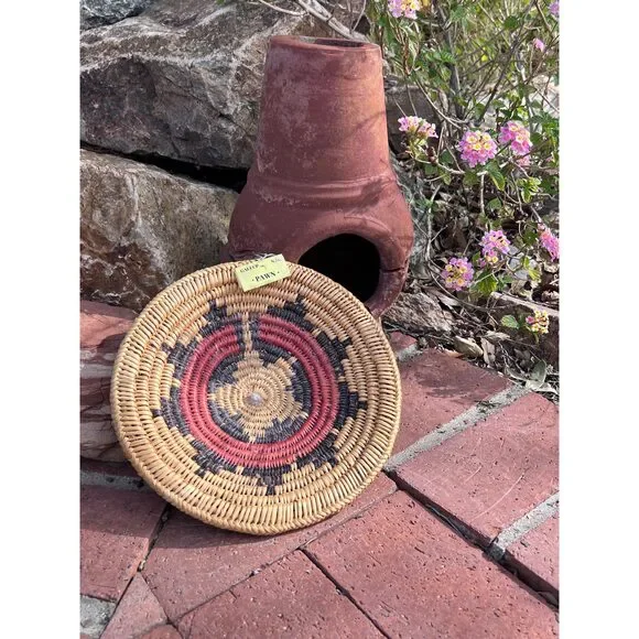 Old Pawn Handcrafted Woven Basket (009)